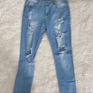 Blue Stretchy Skinny Jean